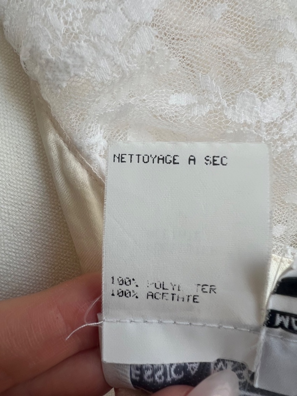 Vintage Gunne Sax White Lace Mini Dress Puff Sleeve Cottagecore Fairy Prairie - Picture 9 of 9